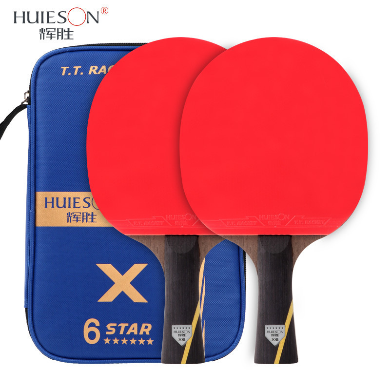 Table Tennis Match - Huieson 6 스타 업그레이드 탁구 라켓,