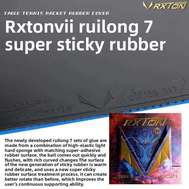 Table Tennis Db Rubbers - LOKI RXTON 7 탁구 고무 빠른