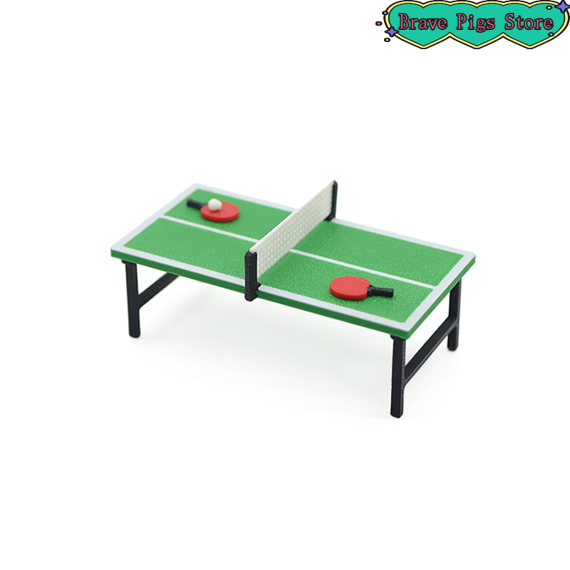 Table Tennis Venue - 1:12 소형 탁구 라켓 모델 탁구