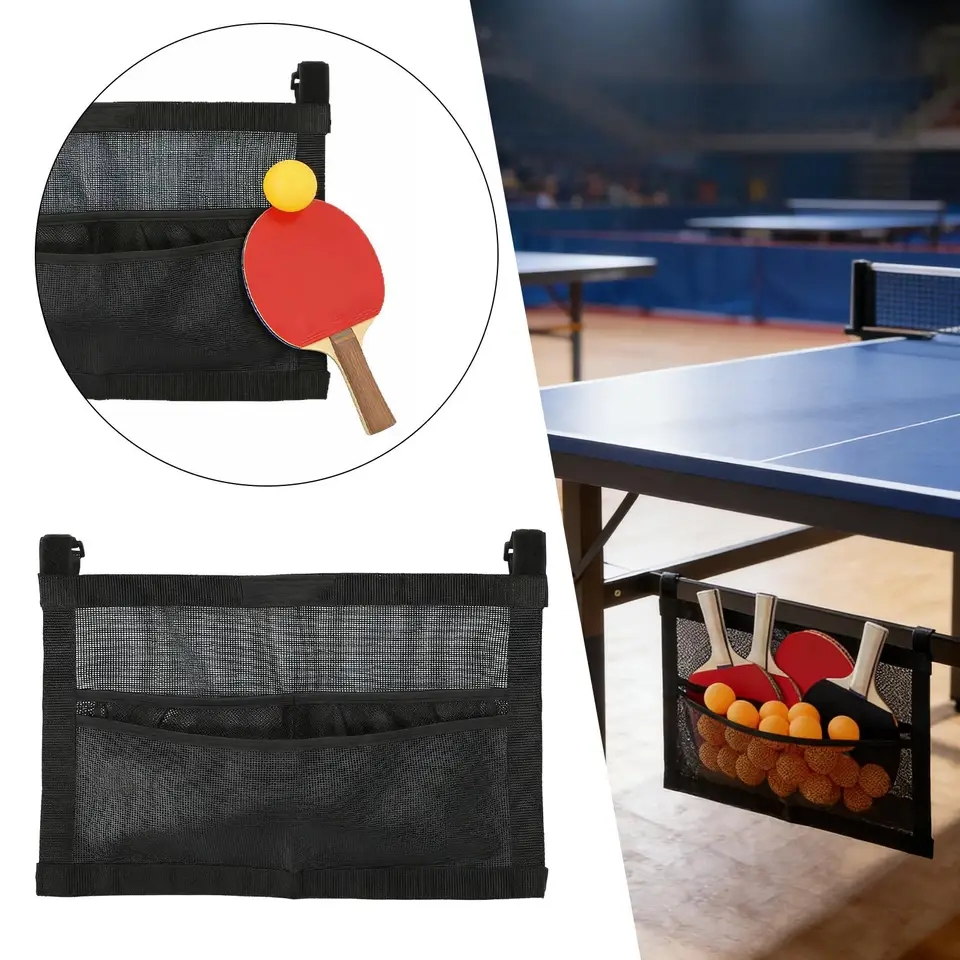 Table Tennis Match - 새로운 메쉬 탁구공 홀더 대용량 가방
