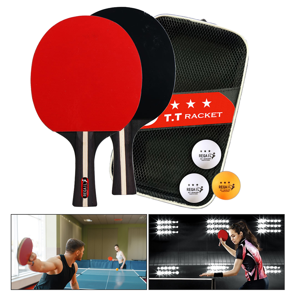 탁구 라켓 2 개 및 공 3 개, 탁구 패들 세트, 전 - Table Tennis Match 리뷰 및 가격