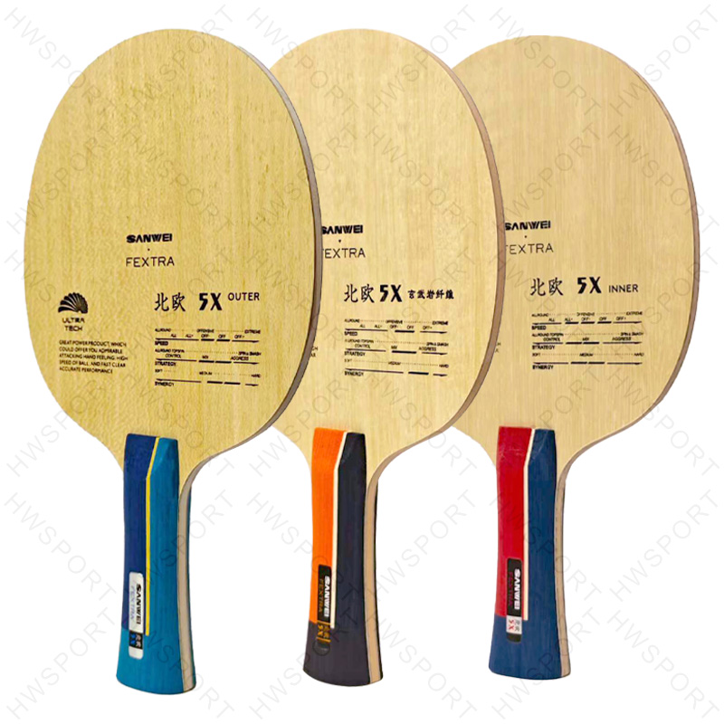 SANWEI FEXTRA 5X 탁구 블레이드 내부 외부 - Table Tennis Viscaria 리뷰 및 가격
