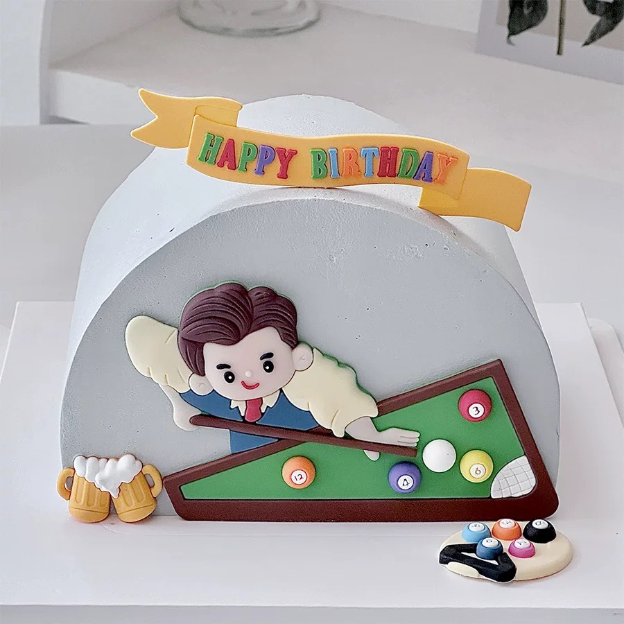 당구 케이크 생일 장식, 해피 어버이날 생일 맥주 아빠 - Table Tennis Venue 리뷰 및 가격