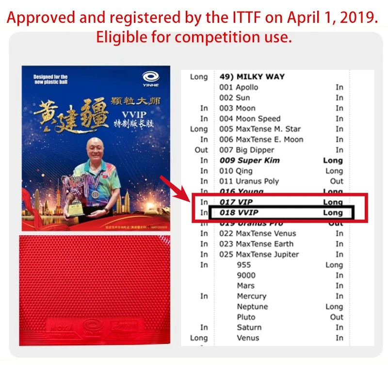 YINHE Huang Jianjiang VVIP 탁구  - Table Tennis Venue 리뷰 및 가격